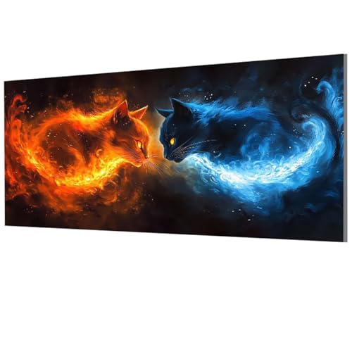 XXDBBDOU Katze Malen Nach Zahlen Erwachsene Groß XXL 100x200cm, Malen Nach Zahlen Tier DIY Farbe Acrylfarbe ölgemälde Set für Zimmer Deko Aesthetic, Geschenke für Frauen, Model-0067 von XXDBBDOU