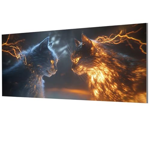 XXDBBDOU Katze Malen Nach Zahlen Erwachsene Groß XXL 70x140cm, Malen Nach Zahlen Tier DIY Farbe Acrylfarbe ölgemälde Set für Zimmer Deko Aesthetic, Geschenke für Frauen, Model-0066 von XXDBBDOU