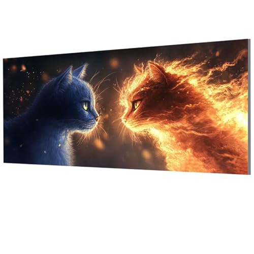 XXDBBDOU Katze Malen Nach Zahlen Erwachsene Groß XXL 80x160cm, Malen Nach Zahlen Tier DIY Farbe Acrylfarbe ölgemälde Set für Zimmer Deko Aesthetic, Geschenke für Frauen, Model-0068 von XXDBBDOU