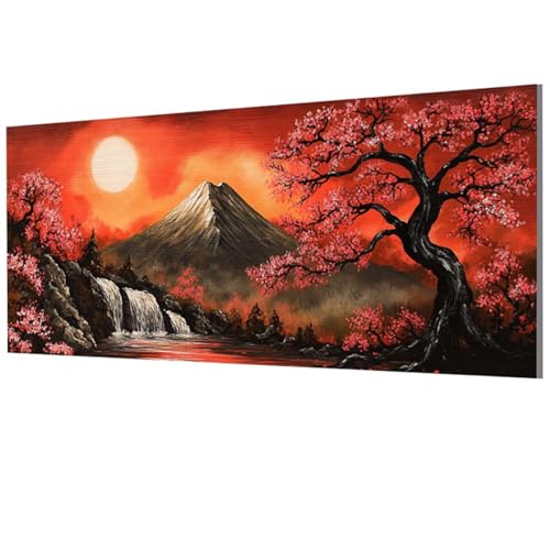 XXDBBDOU Landschaft Malen Nach Zahlen Erwachsene Groß XXL 60x120cm, Malen Nach Zahlen Berg DIY Farbe Acrylfarbe ölgemälde Set für Zimmer Deko Aesthetic, Geschenke für Frauen, Model-0174 von XXDBBDOU