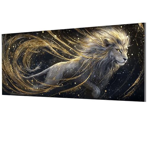 XXDBBDOU LöWe Malen Nach Zahlen Erwachsene Groß XXL 100x200cm, Malen Nach Zahlen Abstrakt DIY Farbe Acrylfarbe ölgemälde Set für Zimmer Deko Aesthetic, Geschenke für Frauen, Model-0141 von XXDBBDOU