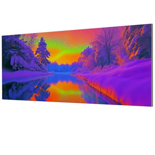 XXDBBDOU Polarlicht Malen Nach Zahlen Erwachsene Groß XXL 100x200cm, Malen Nach Zahlen Baum DIY Farbe Acrylfarbe ölgemälde Set für Zimmer Deko Aesthetic, Geschenke für Frauen, Model-0077 von XXDBBDOU