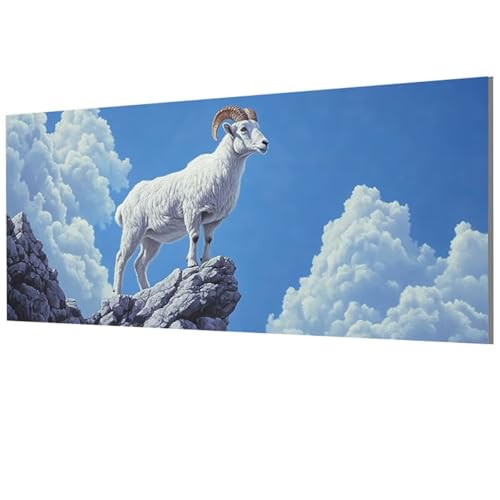 XXDBBDOU Schaf Malen Nach Zahlen Erwachsene Groß XXL 80x160cm, Malen Nach Zahlen Wolke DIY Farbe Acrylfarbe ölgemälde Set für Zimmer Deko Aesthetic, Geschenke für Frauen, Model-0169 von XXDBBDOU