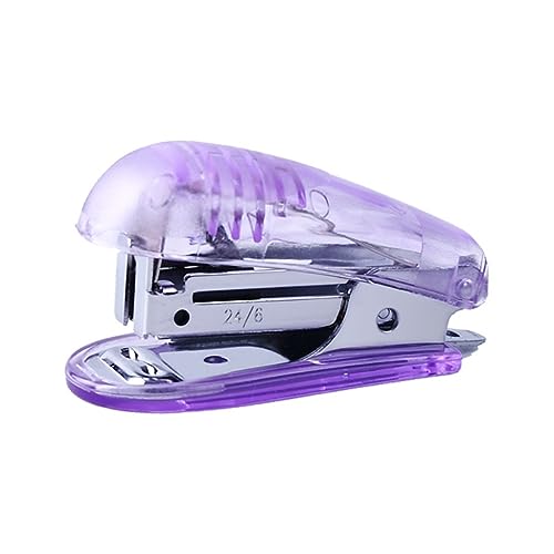 Hefter Kleiner Hefter, Trompete, Student, kleiner Multifunktions-Hefter, 246 Heftklammern, 20 Seiten, niedliche Büromaterialien Desktop-Hefter(Purple) von XYGQYJ