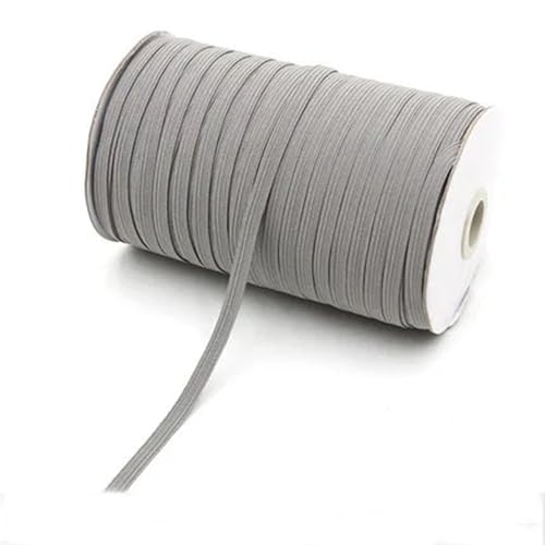 XYTUJK Gummiband 2/5yards 6mm Elastisches Band Golddraht Glitter Elastisches Spandexband for Besatz Nähen Stoff DIY Kleidungsstück Nähzubehör(Gray,2yard) von XYTUJK