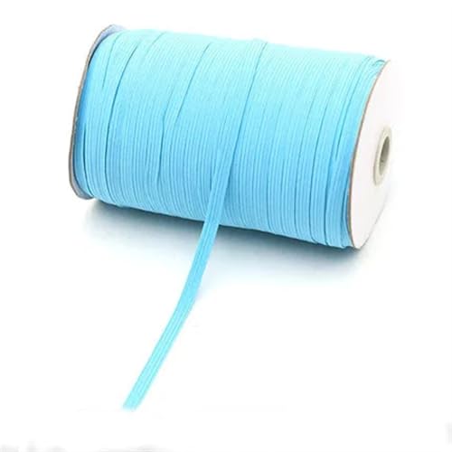 XYTUJK Gummiband 2/5yards 6mm Elastisches Band Golddraht Glitter Elastisches Spandexband for Besatz Nähen Stoff DIY Kleidungsstück Nähzubehör(Light Blue,5yard) von XYTUJK