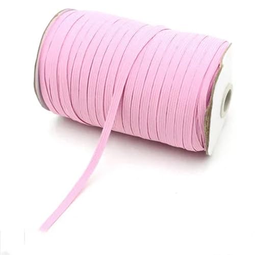 XYTUJK Gummiband 2/5yards 6mm Elastisches Band Golddraht Glitter Elastisches Spandexband for Besatz Nähen Stoff DIY Kleidungsstück Nähzubehör(Pink,5yard) von XYTUJK