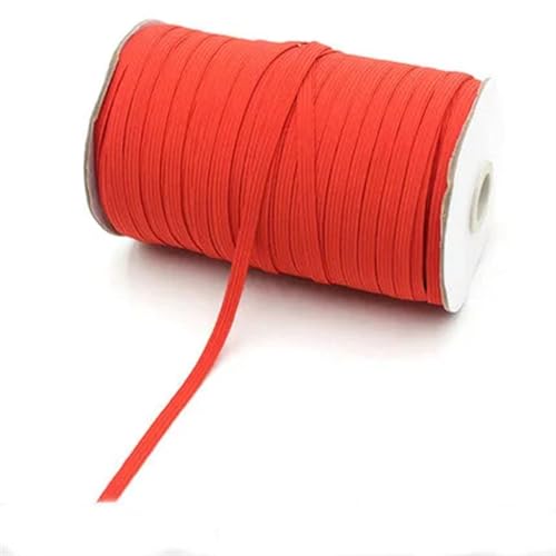 XYTUJK Gummiband 2/5yards 6mm Elastisches Band Golddraht Glitter Elastisches Spandexband for Besatz Nähen Stoff DIY Kleidungsstück Nähzubehör(Red,2yard) von XYTUJK