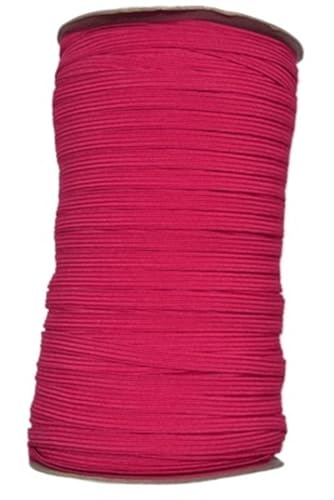 XYTUJK Gummiband 2/5yards 6mm Elastisches Band Golddraht Glitter Elastisches Spandexband for Besatz Nähen Stoff DIY Kleidungsstück Nähzubehör(Rose red,5yard) von XYTUJK