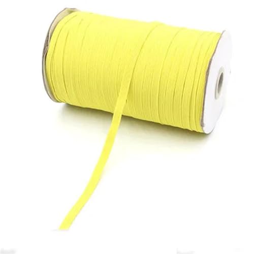 XYTUJK Gummiband 2/5yards 6mm Elastisches Band Golddraht Glitter Elastisches Spandexband for Besatz Nähen Stoff DIY Kleidungsstück Nähzubehör(Yellow,2yard) von XYTUJK