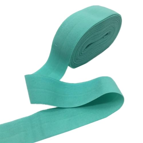 XYTUJK Gummiband 25 mm x 5 Yards elastisches Band, Mehrzweck-Spandex-Band, for Nähen, Spitzenbesatz, Taillenband, Bekleidungszubehör(Youth Green) von XYTUJK