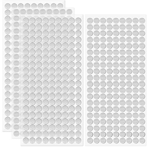 720 Stück Klettpunkte Selbstklebend, 360 Paar 10mm Rund Doppelseitig Klebende Klettverschluss Self Adhesive Klett Klebepunkte Klebe Punkte für Papier, Glas, Keine Spuren, Wasserdichte von XYUXWLG