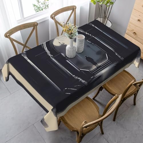 XZDAL DarkDelights Elegante und langlebige Tischdecke, rechteckig, für Abendessen, Brunch, Hochzeiten und mehr, 89 x 140 cm von XZDAL