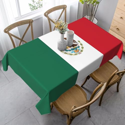 XZDAL Elegante und langlebige Flagge von Mexiko, rechteckig, für Esszimmer, Brunch, Hochzeit und mehr, 89 x 140 cm von XZDAL