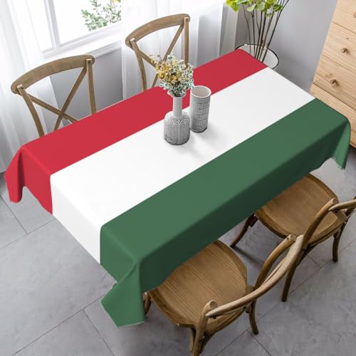 XZDAL Elegante und langlebige Flagge von Ungarn, rechteckige Tischdecke, für Esszimmer, Brunch, Hochzeit und mehr, 89 x 140 cm von XZDAL