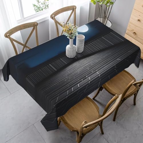 XZDAL Elegante und langlebige rechteckige Tischdecke für Abendessen, Brunch, Hochzeit und mehr, 89 x 140 cm von XZDAL