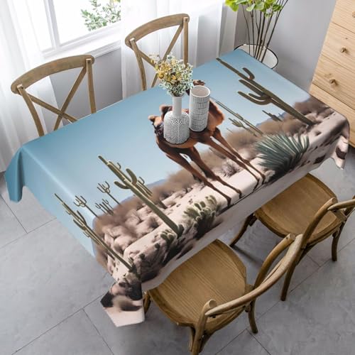 XZDAL Elegante und langlebige rechteckige Tischdecke für Esszimmer, Brunch, Hochzeit und mehr, 88,9 x 140,7 cm von XZDAL