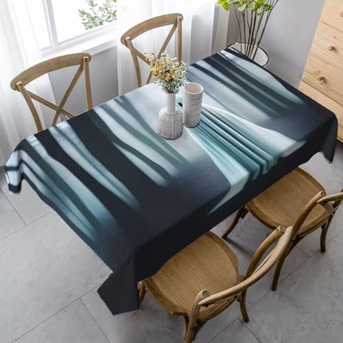 XZDAL SpookySpecters Elegante und langlebige Tischdecke, rechteckig, für Abendessen, Brunch, Hochzeiten und mehr, 89 x 140 cm von XZDAL