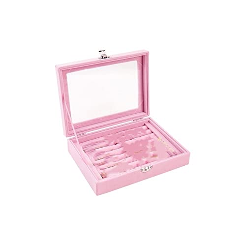 XZHWSZD Schmuckschatulle,Organizer,Modeschmuck,Ring,Schmuck-Display,Organizer,Box,Tabletthalter,Ohrring-Schmuckaufbewahrungskoffer,Showcas-Boxen von XZHWSZD