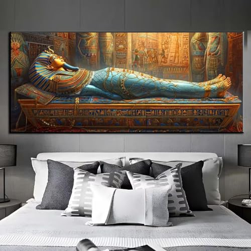 5D Diamond Painting Ägypten Mythologie, Diamond Painting groß xxl 100 X 40 cm, Diamant Painting Bilder Cross Stickerei, Diamond-Painting Mosaik Full Drill Crystal für Wand Home Décor, Gifts q319 von Xaafeze