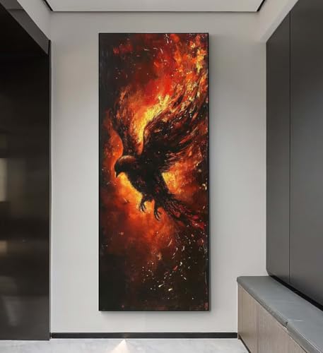 5D Diamond Painting Adler Flamme, Diamond Painting groß xxl 240 X 90 cm, Diamant Painting Bilder Cross Stickerei, Diamond-Painting Mosaikherstellung Full Drill Crystal für Wand Home Décor, Gifts q126 von Xaafeze