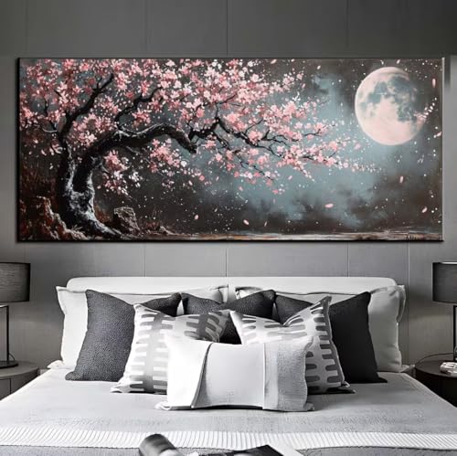 5D Diamond Painting Baum Mond, Diamond Painting groß xxl 200 X 80 cm, Diamant Painting Bilder Cross Stickerei, Diamond-Painting Mosaik Full Drill Crystal, Kreativ Set für Wand Home Décor Gift q286 von Xaafeze