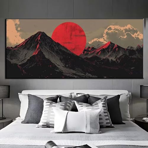 5D Diamond Painting Berge Sonnenuntergang,DIamond Painting groß xxl 240 X 90 cm,DIamant Painting Bilder Cross Stickerei,DIamond-Painting Mosaikherstellung Full Drill Crystal für Wand Home Décor q231 von Xaafeze