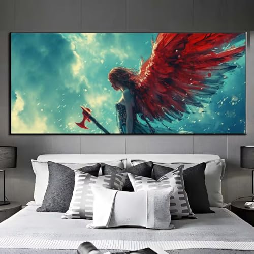 5D Diamond Painting Engel Himmel, Diamond Painting groß xxl 240 X 90 cm, Diamant Painting Bilder Cross Stickerei, Diamond-Painting Mosaikherstellung Full Drill Crystal für Wand Home Décor, Gifts q236 von Xaafeze