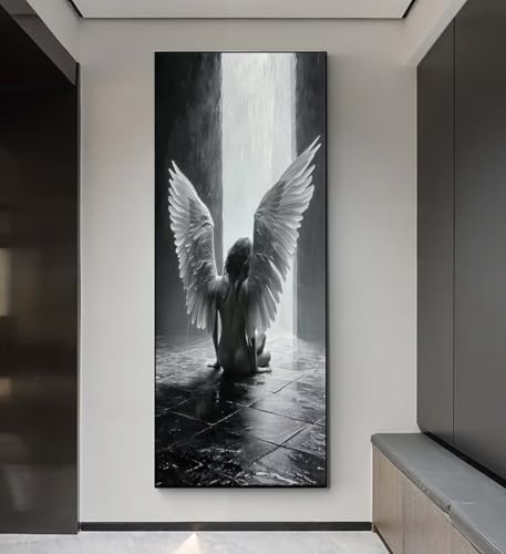 5D Diamond Painting Engel Schönheit, Diamond Painting groß xxl 240 X 90 cm, Diamant Painting Bilder Cross Stickerei, Diamond-Painting Mosaikherstellung Full Drill Crystal für Wand Home Décor Gift q206 von Xaafeze