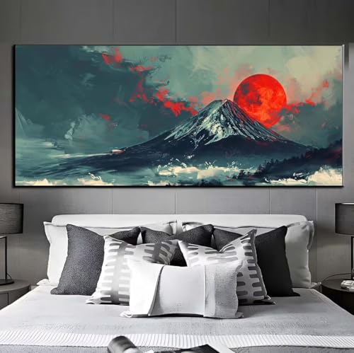 5D Diamond Painting Japan Landschaft, Diamond Painting groß xxl 240 X 90 cm, Diamant Painting Bilder Cross Stickerei, Diamond-Painting Mosaik Full Drill Crystal für Wand Home Décor, Geschenk q232 von Xaafeze