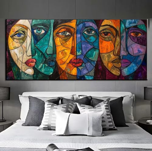 Diamond Painting Abstrakt Gesicht Diamond Painting Erwachsene, 5D Diamant Painting Bilder Crystal Embroidery, Daiments Painting Basteln Erwachsene,DIamond Painting Artdot für Wand Décor 70x180 cm q531 von Xaafeze