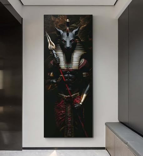 Diamond Painting Anubis Ägypten, Diamond Painting groß xxl 40 X 120 cm, Diamant Painting Bilder Cross Stickerei, Diamond-Painting Mosaikherstellung Full Drill Crystal für Wand Home Décor, Gifts q96 von Xaafeze