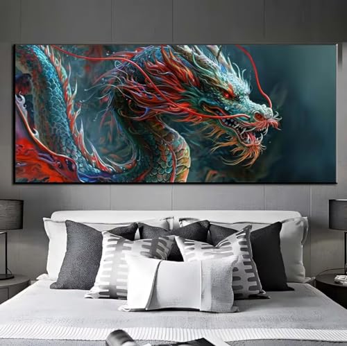 Diamond Painting Drache China Diamond Painting Erwachsene,5D Diamant Painting Bilder Crystal Embroidery,Daiments Painting Basteln Erwachsene,DIY Diamond Painting Artdot für Wand Décor 50x100cm q242 von Xaafeze