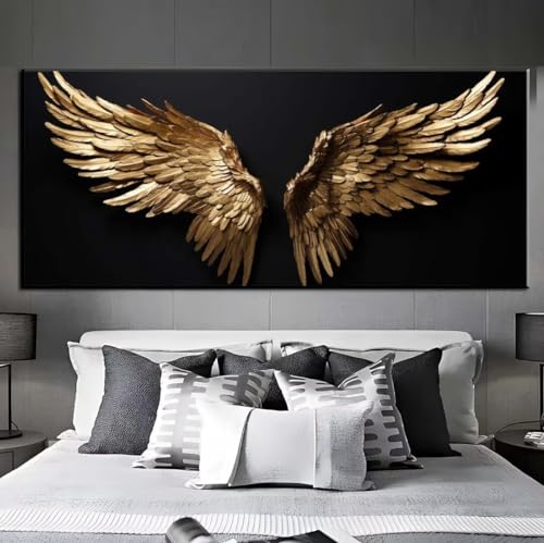 Diamond Painting Flügel Engel, Diamond Painting groß xxl 50 X 150 cm, Diamant Painting Bilder Cross Stickerei, Diamond-Painting Mosaikherstellung Full Drill Crystal für Wand Home Décor, Gifts q432 von Xaafeze