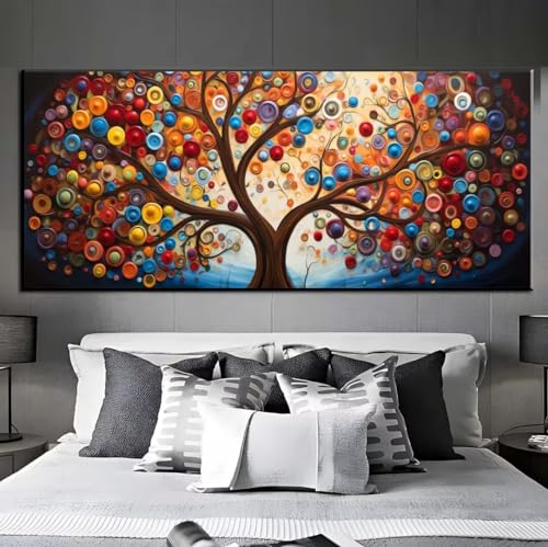 Diamond Painting Lebensbaum,Diamond Painting groß xxl 60 X 120 cm,Diamant Painting Bilder Cross Stickerei,Diamond-Painting Mosaikherstellung Full Drill Crystal,Kreativ Set für Wand Home Décor q419 von Xaafeze