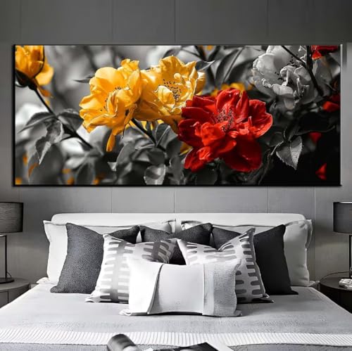 Diamond Painting Mohnblume Diamond Painting Erwachsene, 5D Diamant Painting Bilder Crystal Embroidery, Daiments Painting Basteln Erwachsene, DIY Diamond Painting Artdot für Wand Décor 100x260 cm q291 von Xaafeze