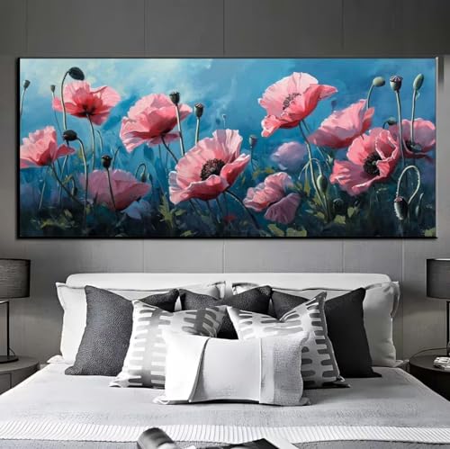 Diamond Painting Mohnblume Diamond Painting Erwachsene,5D Diamant Painting Bilder Crystal Embroidery,Daiments Painting Basteln Erwachsene,DIY Diamond Painting Artdot für Home Wand Décor 40x80cm q530 von Xaafeze