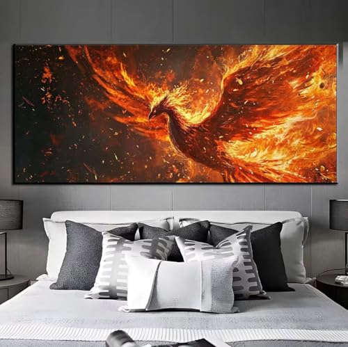 Diamond Painting Phönix Flamme Diamond Painting Erwachsene, 5D Diamant Painting Bilder Crystal Embroidery,Daiments Painting Basteln Erwachsene,DIY Diamond Painting Artdot für Wand Décor 40x100 cm q312 von Xaafeze