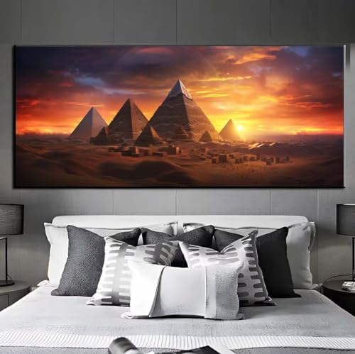 Diamond Painting Pyramiden Ägypten Diamond Painting Erwachsene,5D Diamant Painting Bilder Crystal Embroidery,Daiments Painting Basteln Erwachsene,Diamond Painting Artdot für Wand Décor 50x100cm q386 von Xaafeze