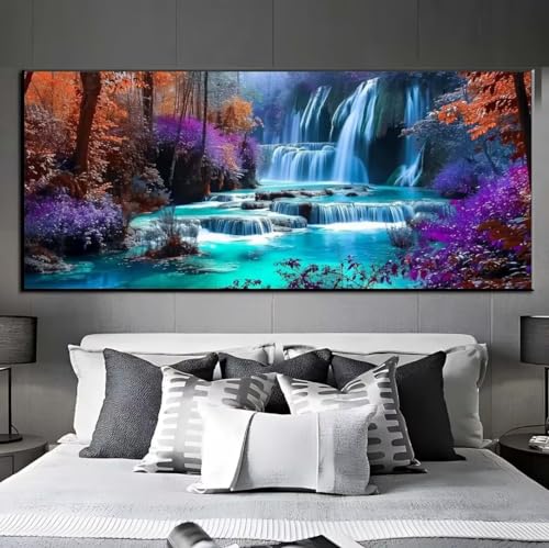 Diamond Painting Wasserfall Landschaft Diamond Painting Erwachsene,5D Diamant Painting Bilder Crystal Embroidery,Daiments Painting Basteln Erwachsene,Diamond Painting Artdot, Wand Décor 50x100cm q502 von Xaafeze