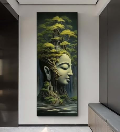 Diamond Painting Zen Baum Diamond Painting Erwachsene, 5D Diamant Painting Bilder Crystal Embroidery, Daiments Painting Basteln Erwachsene, DIY Diamond Painting Artdot für Wand Décor 90x240 cm q162 von Xaafeze