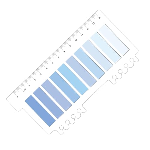 Haftnotizen - 200pcs Seitenmarker Selbstklebend | Haftstreifen Haftmarker | Wasserfeste Textstreifen für Schüler | PET-Index-Tabs für Notizbücher, Scrapbooks und Ordner von Xasbseulk