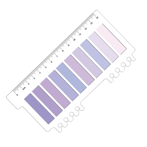 Haftnotizen - 200pcs Seitenmarker Selbstklebend | Haftstreifen Haftmarker | Wasserfeste Textstreifen für Schüler | PET-Index-Tabs für Notizbücher, Scrapbooks und Ordner von Xasbseulk