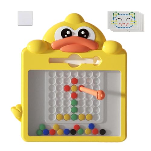 Xasbseulk Magnet-Zeichenbrett, magnetisches Doodle-Board | Magnetische Punkt-Kunsttafel mit Cartoon-Ente,Vorschulspielzeug, magnetisches Punkt-Zeichenbrett, Reisespielzeug für und Mädchen von Xasbseulk