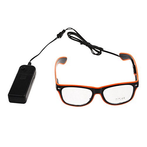 Xbsduih LED-Licht Brille Spielzeug Brille Orange von Xbsduih