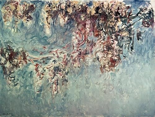 XcBAIHOUD Berühmte Gemälde Kunstdruck Wanddeko Wand Kunstdruck Wanddeko Glycines von claude monet Wall Decoration Bilder für Wohnzimmerdekoration 60x90cm von XcBAIHOUD