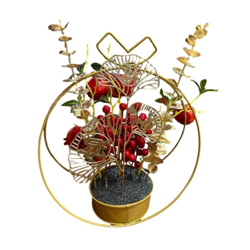 Xchon 1 x Wohnzimmer-Weinschrank-Eingangs-Dekoration, Heimtextilien, Silvester-Blumen- und Obstblumenarrangement von Xchon