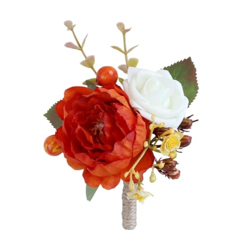 Xchon Bridesmaids Blume Handgelenk Corsage für Hochzeit Elastische Handgelenk Blume zum Fotografieren Dekorative Rüschen Handgelenk Corsage von Xchon