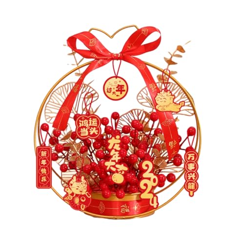 Xchon Chinesische Neujahrsdekoration, Blumenkörbe, Blumenhalter, Einweihungsbeerenkörbe, Frühlingsfest, Ornament, Heimdekoration von Xchon