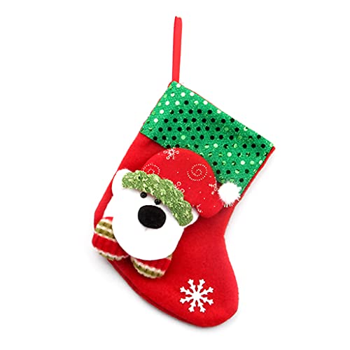 Xchon Weihnachtsstrumpf, glänzende Socken, lustiges Weihnachts-Kostüm-Accessoire, weiches Tuch, Festival-Dekoration, Partyverkleidungen von Xchon